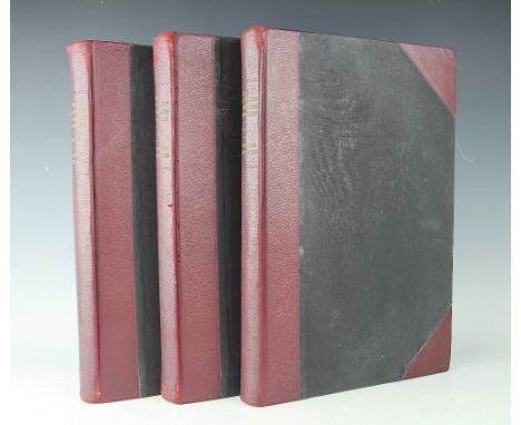 MACQUOID (P) & EDWARDS (R), THE DICTIONARY OF ENGLISH FURNITURE, three vols, black and white plates throughout, 3/4 calf, Cou