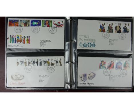 A collection of first day covers to four albums (4)