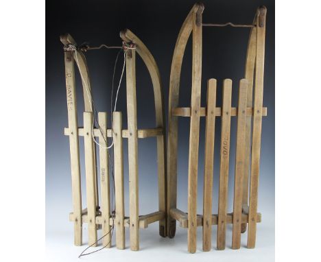 Two vintage sledges 