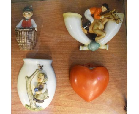 Four Goebel wall pockets   Condition: 
