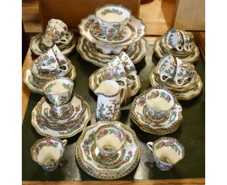 Coalport Indian Tree pattern tea service together with a matching part dessert service   Condition: 