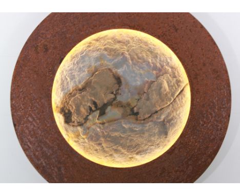 Ferdi de Bruijn (1958 Ned) Light object Signed: Ferdi de Bruijn, ** Planet **. - size height and width dia 94  cm