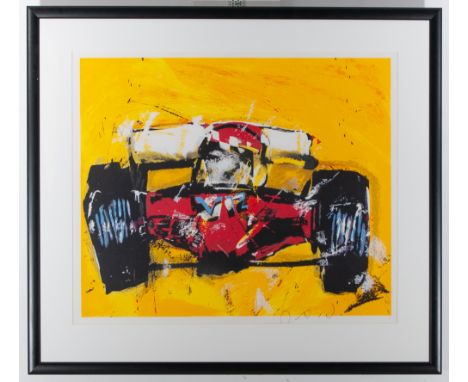 Herman Brood (1946 - 2001) Serigraph signed Herman Brood, ** V 12 **, No. e / a. - size height and width 72 X 85 cm - frame 9