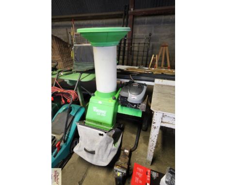 A Viking GB350 garden shredder with Briggs and Stratton Quantum XCS50 engine on wheel base