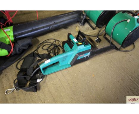 A Bosch AKE300B electric chainsaw