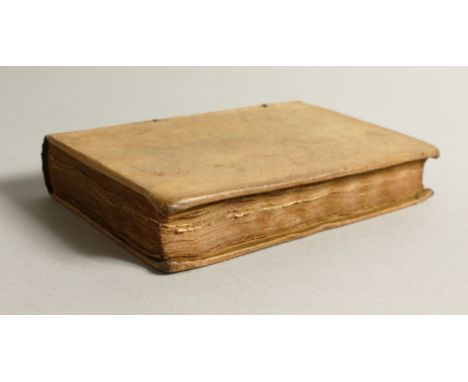 DE KLEINE PRINT BYBEL, Amsterdam 1772, velum bound.
