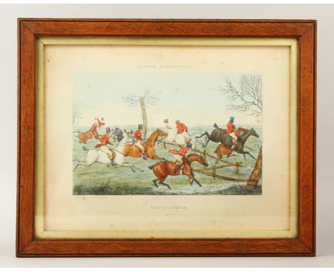 AFTER HENRY THOMAS ALKEN (1785-1851). "Hunting Qualifications - The Appointment", Print, Overall 25cm by 33.5cm, Set of Six P