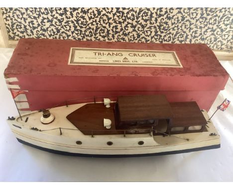 Triang cruiser model Juno box in original box-please see photographs for Condition and a vintage item is sold as shown-Not te