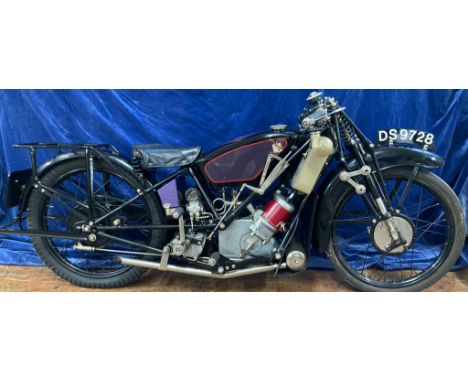 Scott Flying Squirrel 600 (596cc).  1927.Engine FY 199 A. In very good condition, untested, in need of re-commissioning after