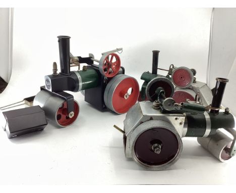 Mamod Steam Tractor together with 2 further tractor rollers, with some accessory pieces as shown-Please see all photographs .