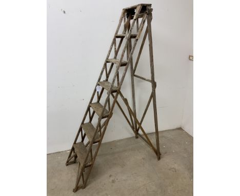 Vintage step ladders.W:112cm x D:48cm x H:179cm