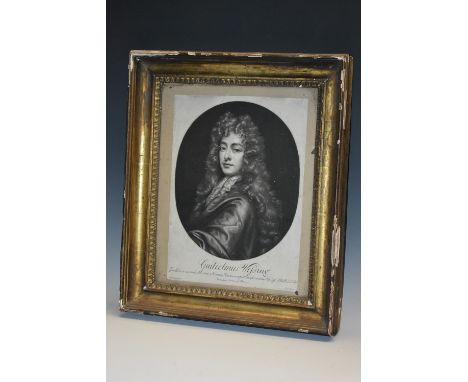 John Smith (c. 1652-c.1742), after Willem Wissing (1656-1687), Self-Portrait, [London] 1687, mezzotint, 34cm x 25cm, gilt fra