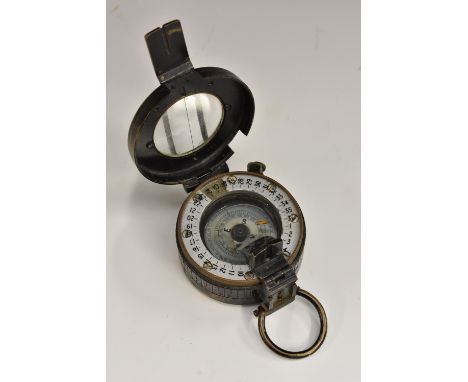 A military marching compass, 6cm diam 