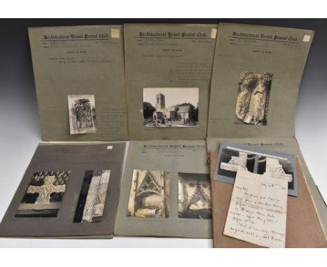 Local Interest - Antiquarianism, Architecture and Monuments - Peter Paul Pugin (1851-1904), a three-page ink MS inscribed and