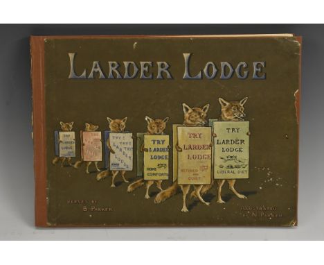 Children's Book - Parker (B), Larder Lodge, Illustrated by N. Parker, W. & R. Chambers, Limited, London [1914], full-page chr