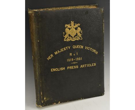 Royal Interest - a large and comprehensive album of late Victorian newspaper and press clippings of the monarch's death, Her 