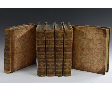 The Works of Sir William Jones, six-volume set, Printed for G.G. and J. Robinson [...], London 1799, volume I with portrait f