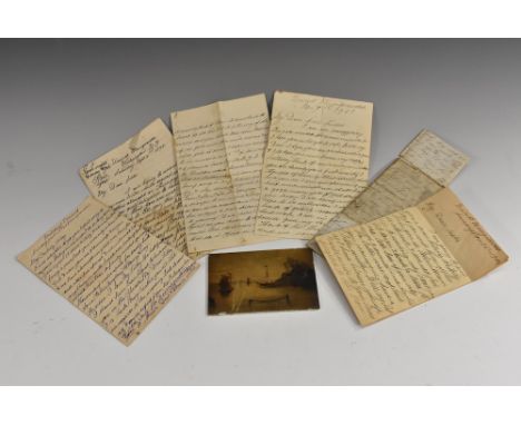 Travel and Exploration - a mid-19th century Anglo-Jamaican letter?, inscribed from Folie's Hill? and dated May 5th 1853, from