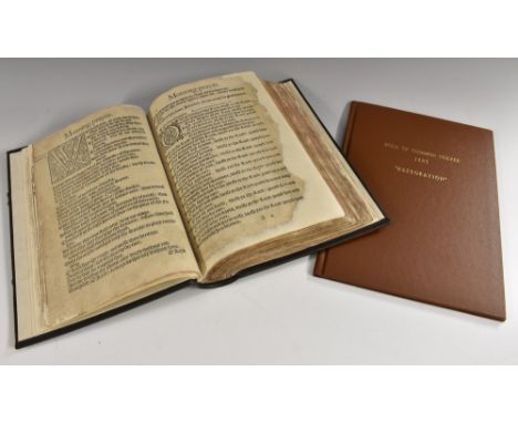 The Book of Common Prayer [bound with] The Pfalter (sic) or Pflalmes (sic) of Dauid (sic), after the Tranflation (sic) of the