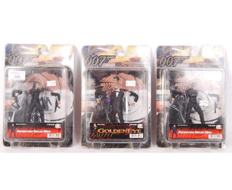 A collection of 3 x 1998 Dragon Models made 1:16 scale 007 James Bond action figures to include; James Bond Golden Eye and 2x