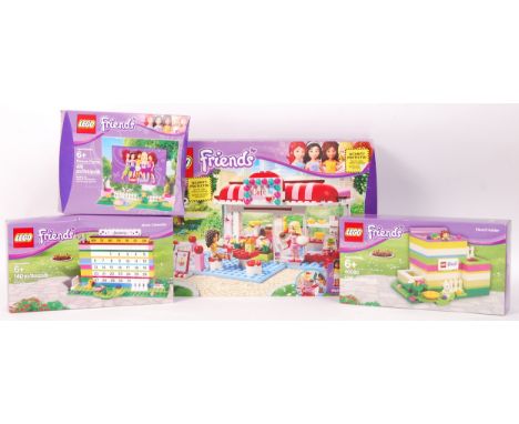 A collection of 4x assorted Lego Friends series boxed sets. To include; 3061 City Park Cafe (presumed 100% complete, but unch