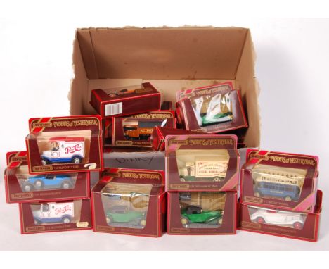 A collection of 20x assorted vintage Matchbox Models Of Yesteryear 1:43 scale boxed diecast models. Some advertising interest