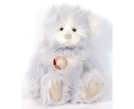 A Charlie Bears made teddy bear CB614837B ' Nancy '. Exclusive edition, designed by Isabelle Lee. Pale blue and white mohair,