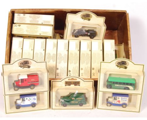 A good collection of 30x assorted Lledo ' Days Gone ' scale boxed diecast models. Largely advertising interest. All contents 