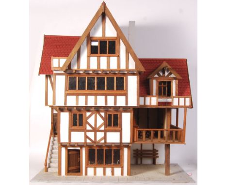 An incredible large 20th century Bavarian Tavern style dolls / doll's house. Hand made, to an incredible standard. The mock-T