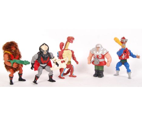 A collection of original 1980's vintage He-Man Masters Of The Universe ( MOTU ) action figures by Mattel, to include; Hordak,