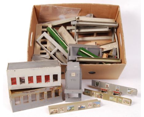 A large collection of rare Trix Twin Railways 00 gauge railway trainset ' Manyways / Many Ways ' station sets / scenery and b