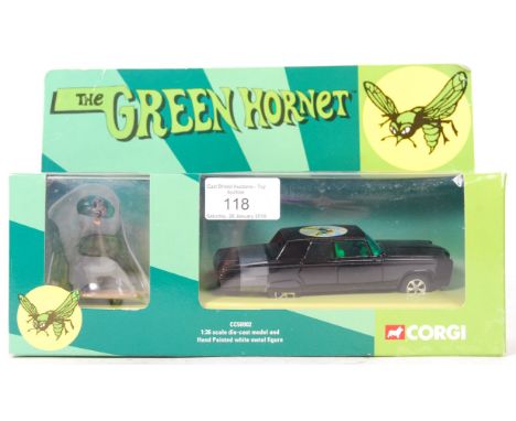 An original Corgi 1:36 scale ' The Green Hornet ' ' Black Beauty ' ' with hand painted figure ' diecast model set. No: CC5090