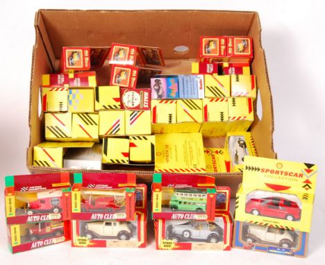 A collection of 40x assorted boxed diecast model cars. To include; Old Timer models, Vintage Champions Auto Club, Shell Colle