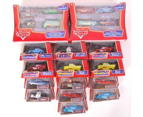 A collection of 14x assorted Disney Pixar ' Cars ' Mattel made related diecast. Comprising of 6x ' World Of Cars ' models, tw