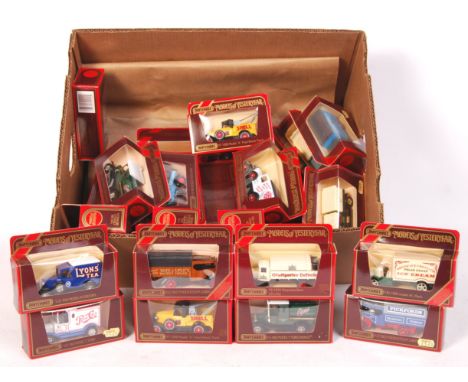 A good collection of 30x assorted vintage Matchbox Models Of Yesteryear 1:43 scale boxed diecast models. Some advertising int