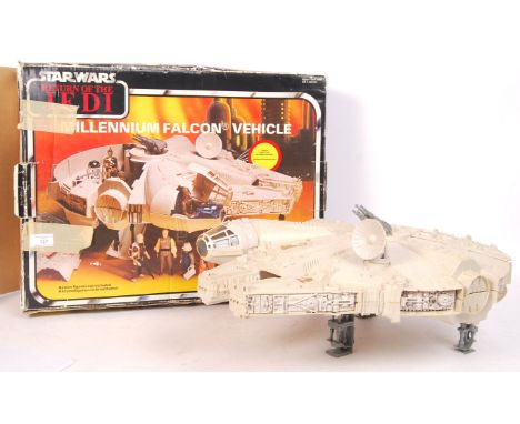 An original vintage Palitoy made Star Wars action figure playset ' Millennium Falcon Vehicle '. Largely complete, but missing