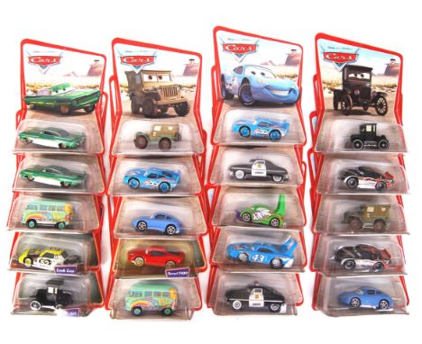 A collection of 20x assorted Mattel made carded diecast model cars from the ' Disney Pixar Cars ' movie. All appear mint and 
