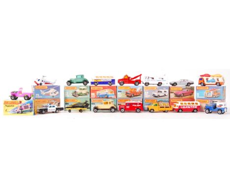 A collection of 15 x assorted Matchbox Superfast 75 series scale diecast model vehicles to include; 2, 5, 10, 11, 54, 61, 65,