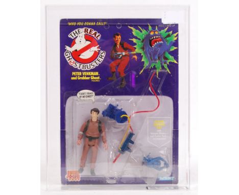 An original vintage retro 1980's Kenner The Real Ghostbusters carded first issue 9 back action figure ' Peter Venkman and Gra