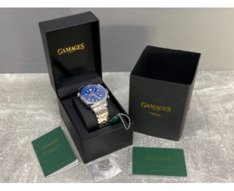 Gamages of London hand assembled wristwatch, limited edition of 100, a brilliant vintage watch with 5 year guarantee and orig