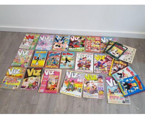 Large Collection of Vintage magazines including viz, the broons and oor wullie etc