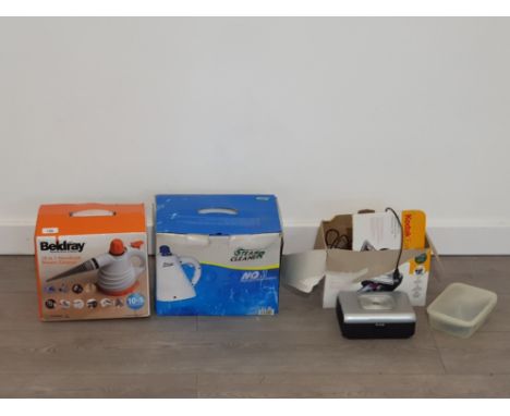 Beldray 10 in 1 handheld steam cleaner, steam cleaner and kodak easy share photo printer etc
