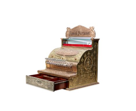 CASH REGISTER | THE NATIONAL CASH REGISTER CO, DAYTON, OHIO, USA | Around year 1900 | 55,5 x 44 x 40,5 cm (height x width x d