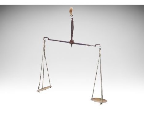 SMALL PHARMACY/APOTHECARY/MEDICAL BALANCE SCALES | EUROPE | First half of the 20th century | 30 cm (height) | General metal a