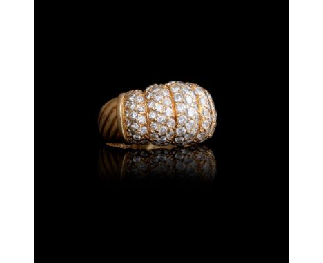 A Van Cleef &amp; Arpels ringGoldSet with 96 brilliant cut diamonds totalling approximately 2 ct. France, 20th centurySigned 