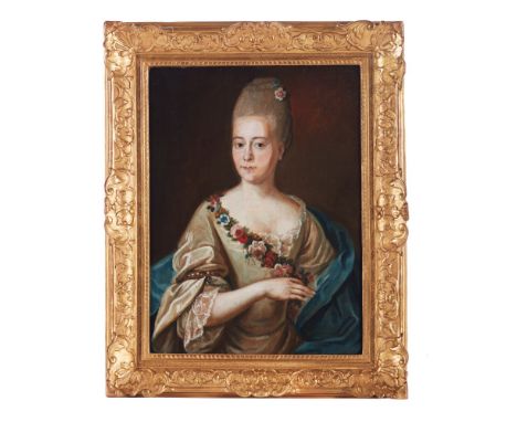 French School18th centuryPortrait of a ladyOil on canvas66x51 cm