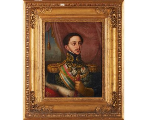 Portuguese School, 19th centuryPortrait of King Miguel I (1802-1866)Oil on canvas36x27,5 cm