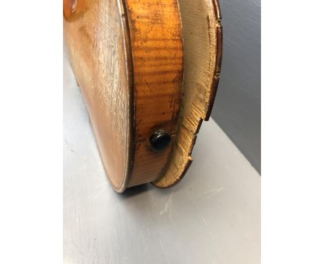 Interesting viola by J.Joseph Sartory, early C19th. the 1 piece back of handsome closely rippled maple wood. The ribs of simi