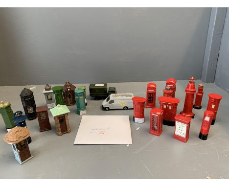 The Great British Phone Box collection &amp; the Great British Post  Box collection, ceramic models with certificates &amp; a