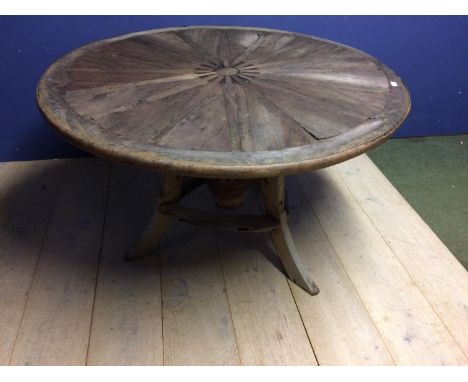 Antique capstan garden table 125 cm dia 